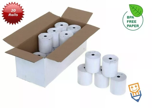 VERIFONE VX810 VX820 TILL ROLLS Credit Card PDQ Thermal Receipt Paper BPA FREE