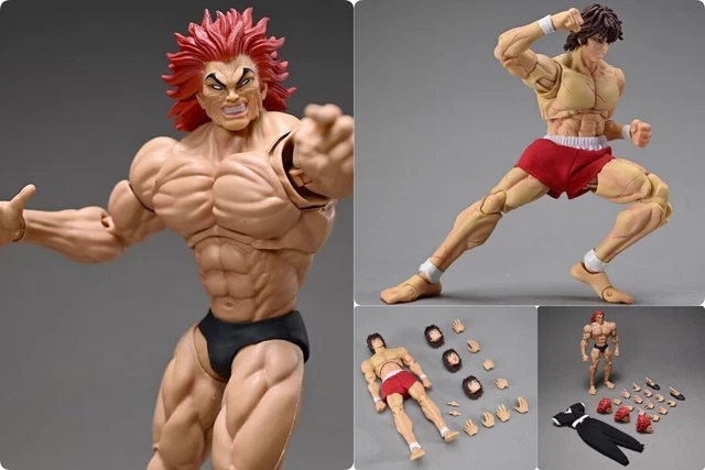 Keyhvao - Statuette Hanma Yujirō E Hanma Baki | Figure Anime In PVC Con Teste Intercambiabili