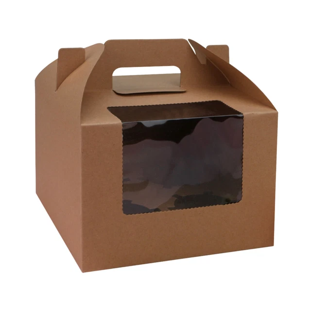 10 Pcs Cupcake Container Go Holder Carrier Keeper Handle Open The Window