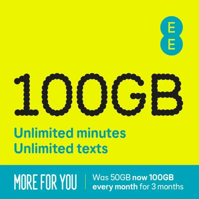 💥 100GB Data Mobile Broadband PAYG Bundle Pack (SIM + 4G Data) - Fit all Device