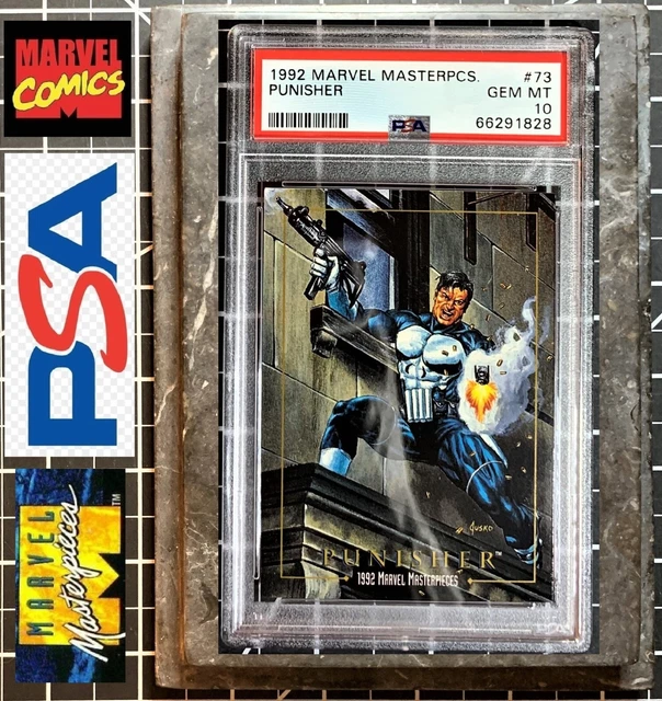 1992 Marvel Masterpieces - #73 Punisher - PSA 10 GEM MINT - POP 33