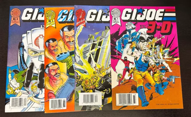 GI JOE IN 3-D (1988 Blackthorne Comics) -- #1 2 3 4 (of 5) -- Near FULL Set