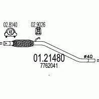 Tubo Gas Di Scarico Anteriore FIAT PANDA 900 Imasaf Per 7762041 - Foto 11