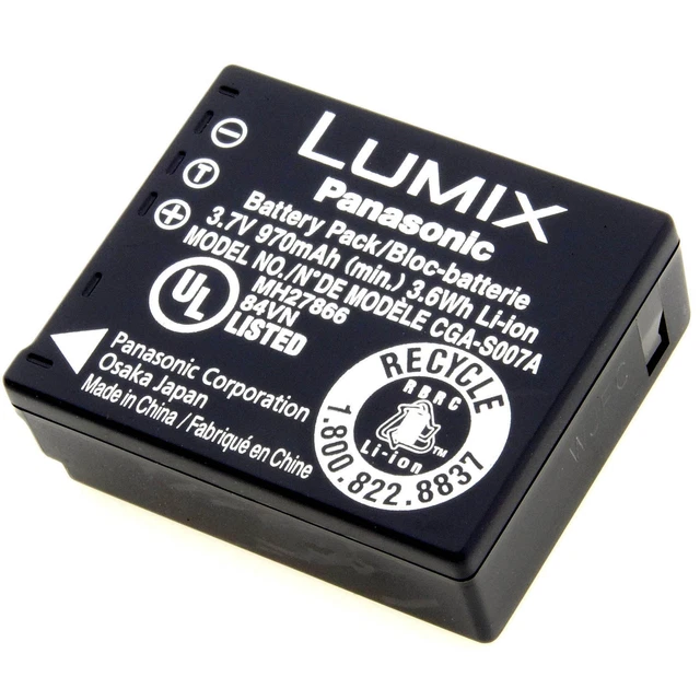 PATONA CGA-S007E Batteria 1000mAh compatibile con Panasonic Lumix DMC-TZ1 DMC-TZ2 DMC-TZ3 DMC-TZ4 DMC-TZ15 DMC-TZ50 TZ1 TZ2 TZ3 TZ4 TZ5 TZ15 TZ50 CGA- S007 CGR-S007 DMW-BCD10 BCD10E CGAS007 S007 PATONA CGA-S007E Batteria 1000mAh compatibile con Panasonic Lumix DMC-TZ1 DMC-TZ2 DMC-TZ3 DMC-TZ4 DMC-TZ15 DMC-TZ50 TZ1 TZ2 TZ3 TZ4 TZ5 TZ15 TZ50 CGA- S007 CGR-S007 DMW-BCD10 BCD10E CGAS007 S007