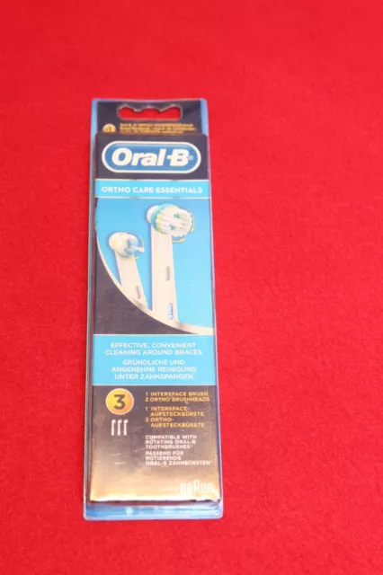 Oral-B Ortho Care Essentials Zahnbürstenköpfe - 3 Stück