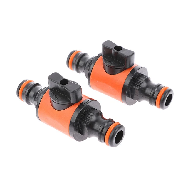 2PC Garden Hose Pipe Faucet Shut Off Valve Fitting Watering Irrigation Connec-lk