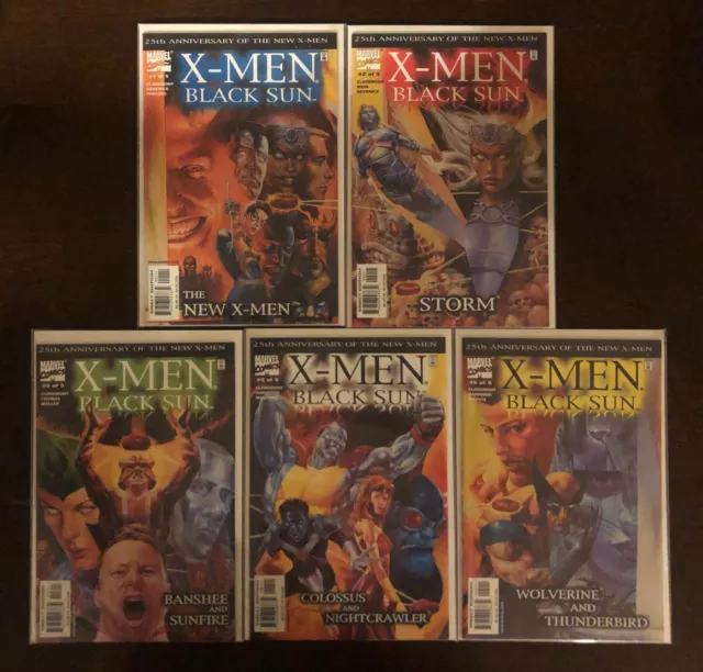X-Men: Black Sun 1-5 FULL SET ALL NM 9.4 MARVEL COMICS CHRIS CLAREMONT