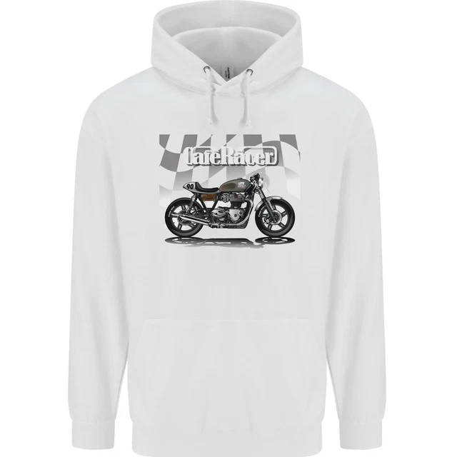 Cafe Racer Motorbike Motorcycle Biker Childrens Kids Hoodie