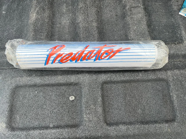 🍀Nos 86 87 White Blue Red Schwinn Predator Handlebar Pad Old School Bmx Sting