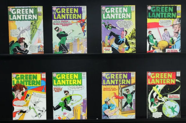 Green Lantern 12, 14, 15, 17, 19, 22, 23, 24, GD-Fine, Silver Age DC Comics
