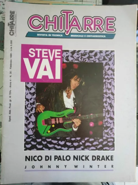 Chitarre 35 1989 Steve Vai - Nick Drake - New Trolls - Johnny Winter