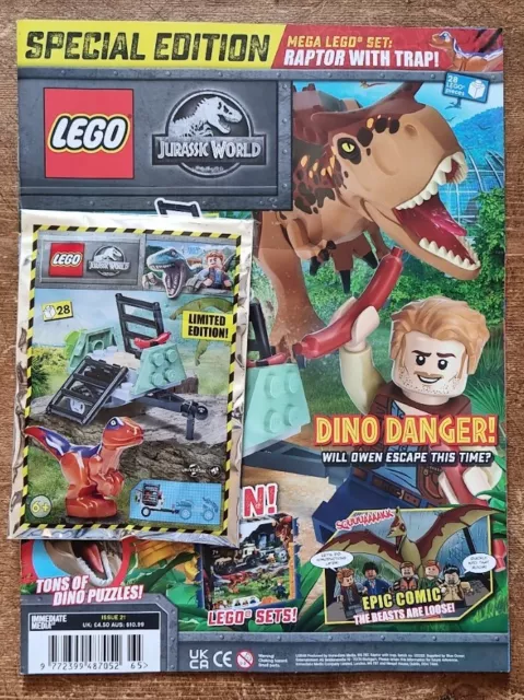 LEGO Jurassic World Magazine Ausgabe 21 SONDERAUSGABE Raptor & Trap Minifigur