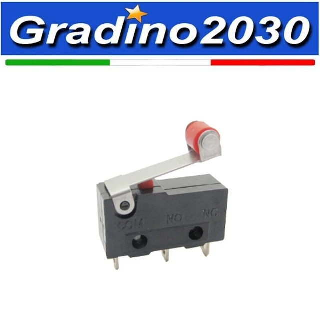 10 Pezzi Microswitch A Leva Levetta Finecorsa Punsante Interruttore A Scatto Generico 10 Pezzi Microswitch A Leva Levetta Finecorsa Punsante Interruttore A Scatto Generico