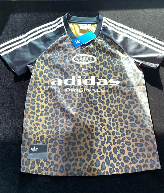 ADIDAS ORIGINALS SATIN Leopard Soccer Jersey Top | Women's