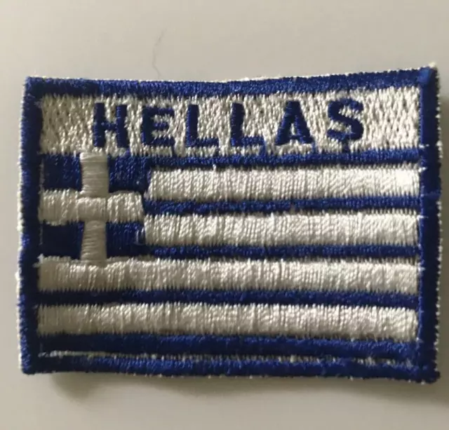 Patch   GRECIA HELLAS ricamato cm 5,5 x 4,3