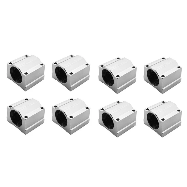 8pcs SC20UU 20mm Aluminum Linear Motion Ball Guide Female for CNC Q1M2
