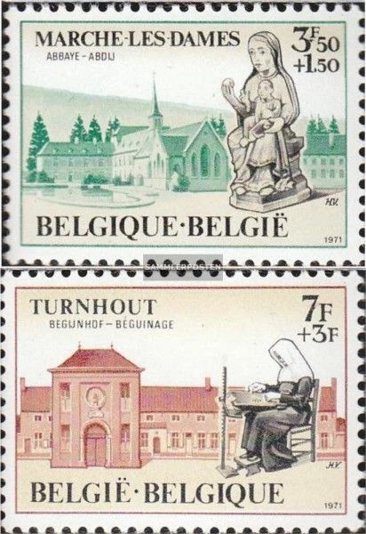 Belgien 1629-1630 (kompl.Ausg.) postfrisch 1971 Kultur