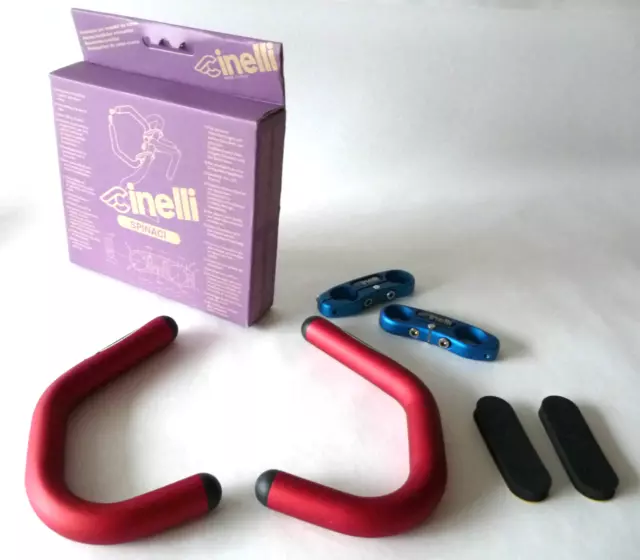 Cinelli spinaci handlebar extensions Red racing extender Bar Ends NOS
