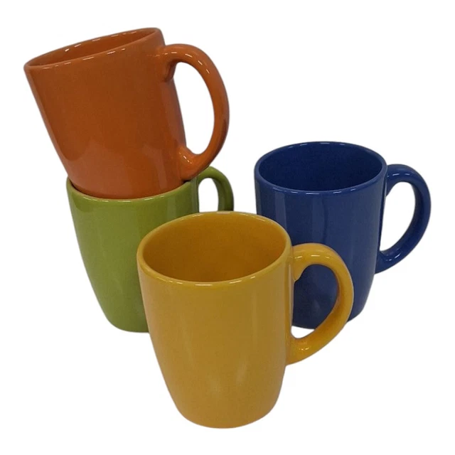 Set Di 6 Tazze Excelsa Eclipse In Ceramica - Bianco, Nero E Grigio - 230 Ml - Foto 4