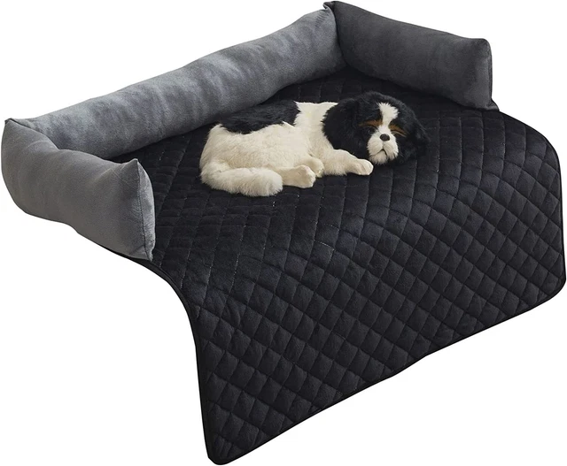 Large Calming Dog Bed Quilted Pet Mat for Dog Cat Couch Furniture Protector US