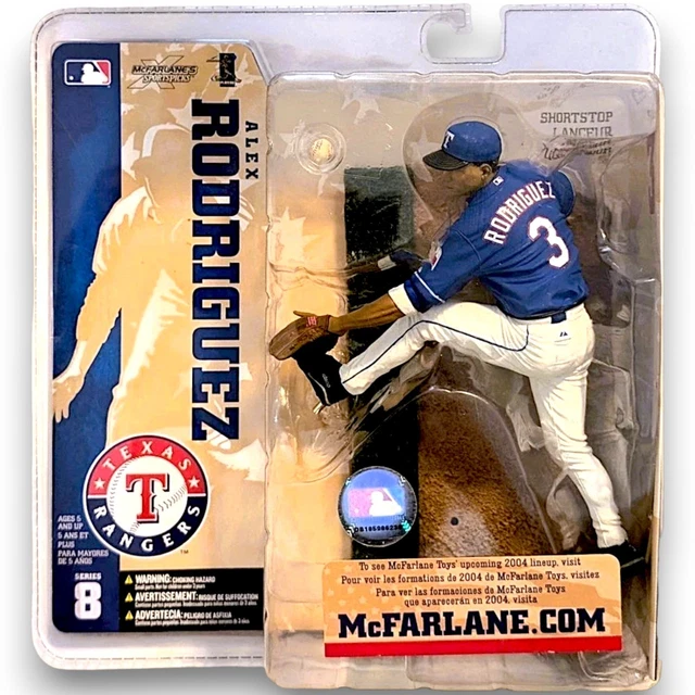 2003 MCFARLANE MLB Series 8 Alex Rodriguez Texas Rangers Misb