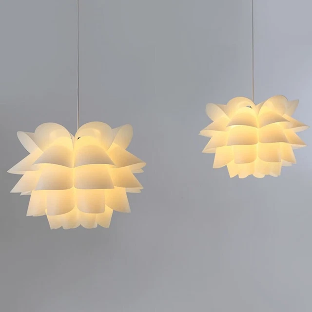 Lámpara Decoración Blanco Moderno Flor Techo Plástico Casa Sombra