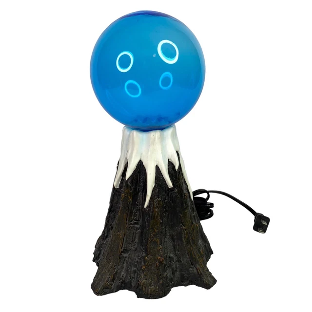 RARE VTG 2001 Ice Mountain Plasma Lamp By LumiSource Volcano Blue Art TESTED