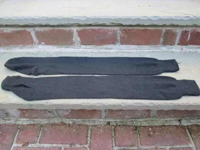 Reenactor Colonial Rev War 18-19Th C Stockings Solid Jet Black Cotton Foot Wear