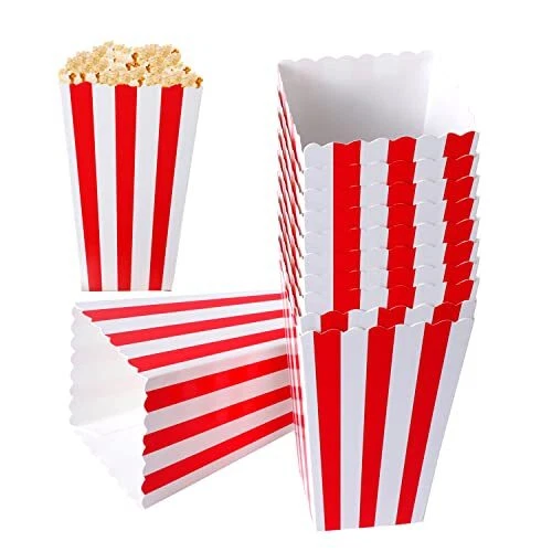 Yoosso 20 PCS Boîtes à Pop-Corn Bonbons Conteneur Popcorn Carton pour Collati...