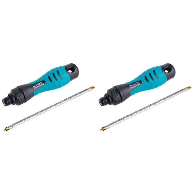 Ensemble de tournevis à rochet ergonomique premium - à double tête