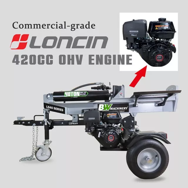 BWM LS40LC Log Splitter -  Loncin 420cc Commercial Engine 3