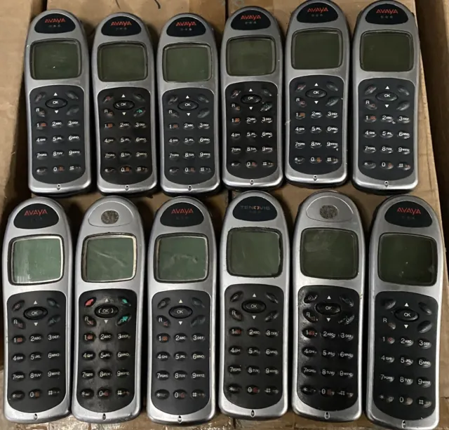 JOB LOT of 12 x Avaya D3 Mobile Dect handsets.