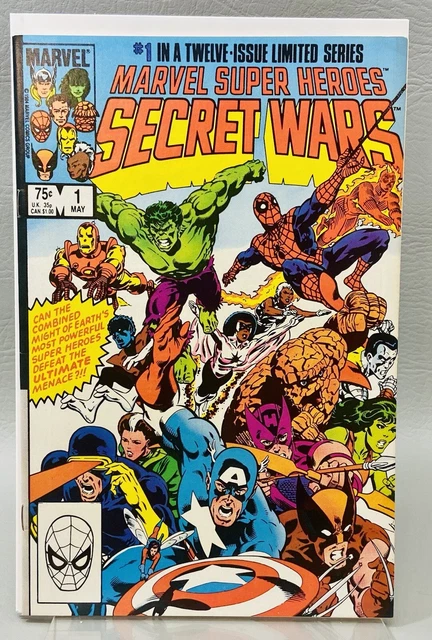 NM Secret Wars #1 Comic (Marvel, 1985) Dr Doom Wolverine Magneto Spiderman Hulk