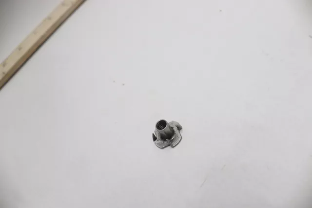 (4 Pack) Tee Nut Zinc Plated 4-Teeth #12-24 3/4&quot; x 3/4&quot;