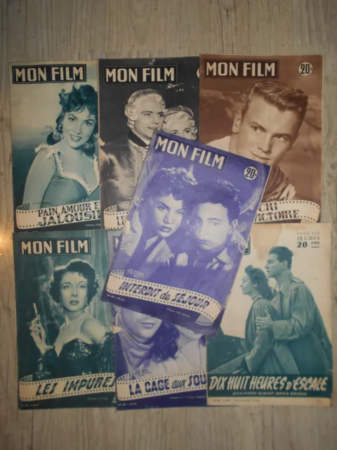 Lot De 7 Revues Mon Film - Annee 1955