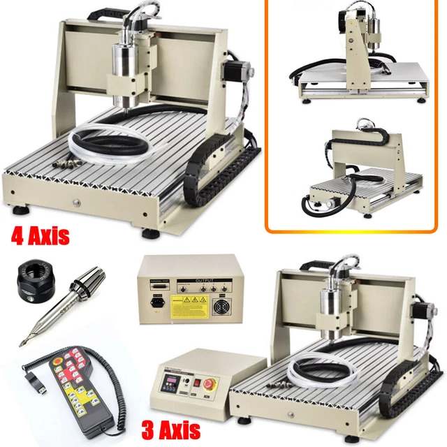 3Axis/ 4Axis CNC 6040Z Router Engraver Miller Drilling Machine USB/Parallel Port