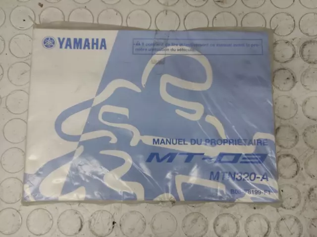 Manual Uso y Mantenimiento Yamaha MT-03