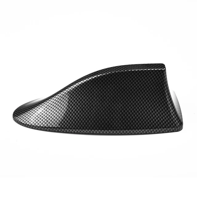 Antenna auto pinna per squalo fibra di carbonio universale antenna da tetto radio FM/AM
