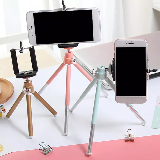 Camera Cell Phone Holder Clip Desktop Photography Telescopic Tripod Holder S~7H