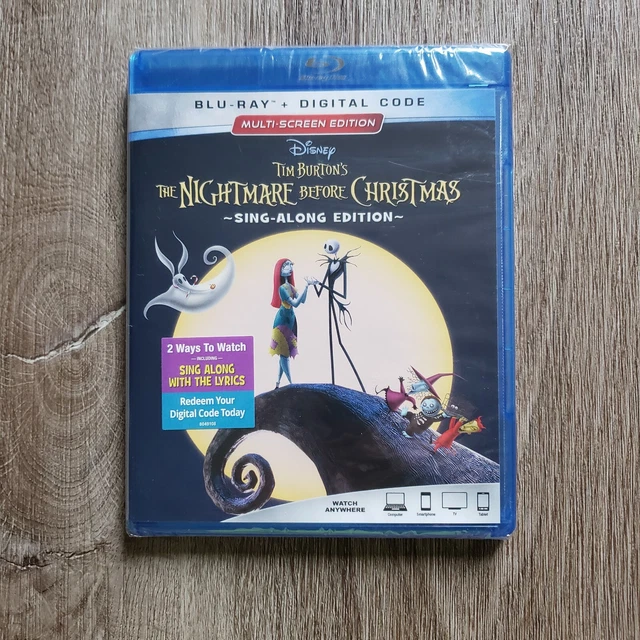 THE NIGHTMARE BEFORE Christmas SingAlong Edition blu ray New Sealed 5