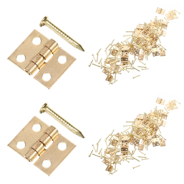 50 Sets Mini-charnière Petites Charnières En Laiton Boîte À Bijoux Cuivre