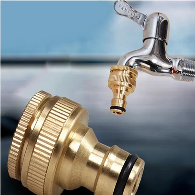 New Brass Garden Lawn Water Hose Pipe Fitting Adaptor Connector Tap Tool SH