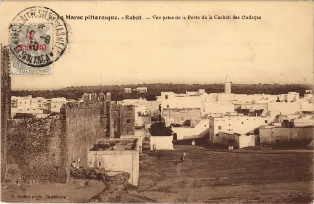 CPA AK MAROC Rabat - Vue prise de la Porte de la Casbah des Oudayas (1082984)