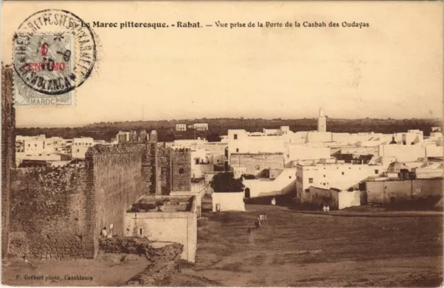 CPA AK Rabat - View taken from the Oudayas Casbah Gate (1082984)