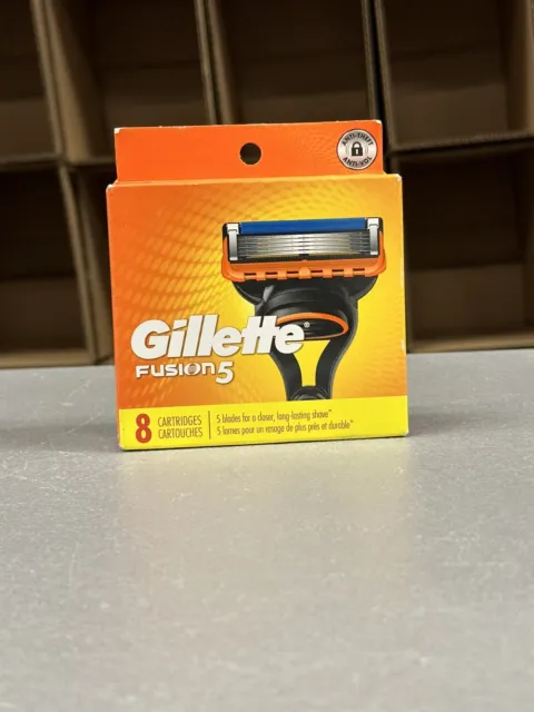 Gillette Fusion 5 Power Razor Blades - 8 Carts NEW SHIPS VERY FAST !!
