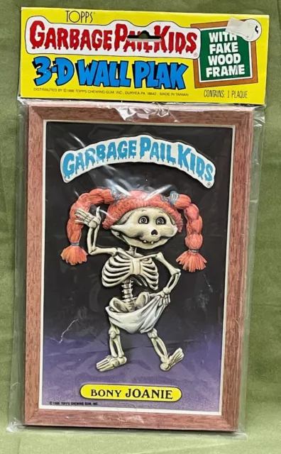 Garbage Pail Kids 3-D Wall Plak (Topps - 1986) - “Bony Joanie”