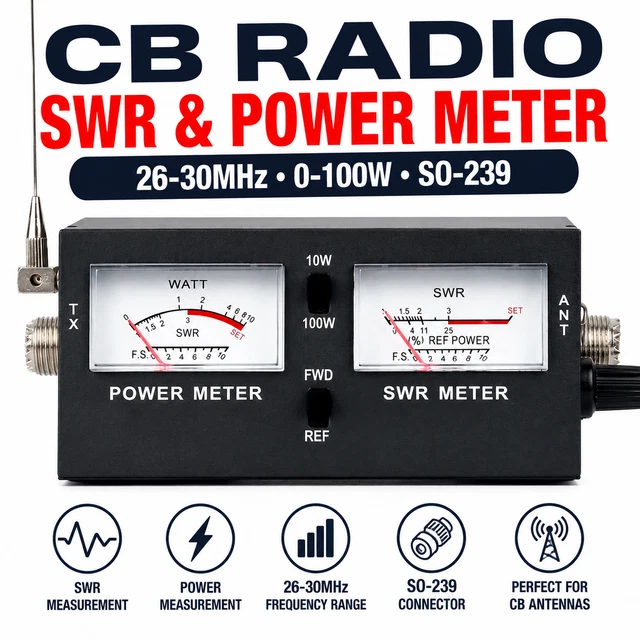 REVEX SWR & POWER METER W540 140-525MHz 200W(PEP) BOXED. (SO239