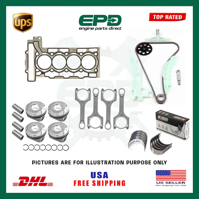 1ZZ-FE Engine Rebuild Overhaul Kit For Toyota Corolla Celica