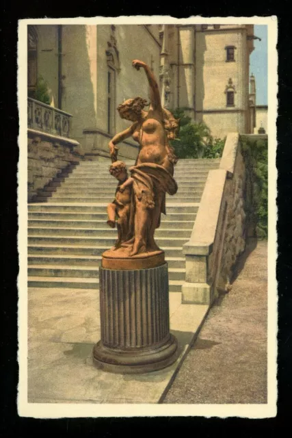 North Carolina NC postcard Asheville, Biltmore House & Gardens linen