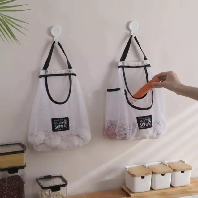 Appendiabiti da cucina multiuso - organizzatore traspirante mesh bag accessorio rack